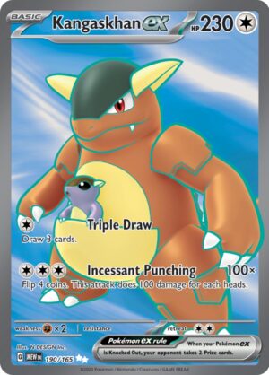 Kangaskhan ex 190/165 – Ultra Rare – Scarlet & Violet 151 – Pokémon TCG