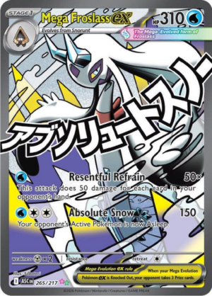 Mega Froslass ex 265/217 - Mega Attack Rare - Ascended Heroes - Pokemon TCG